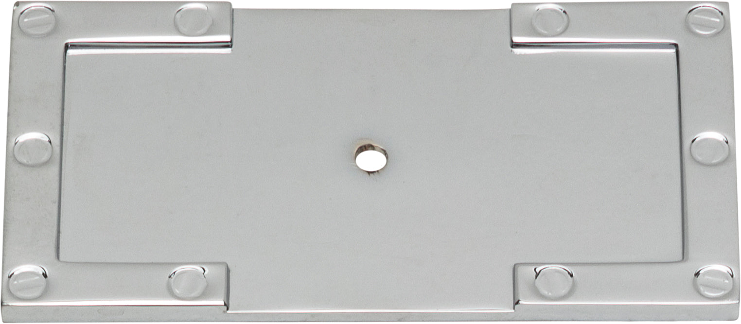 Campaign L-Bracket Backplate 3 11/16 Inch Polished Chrome | KitchBath