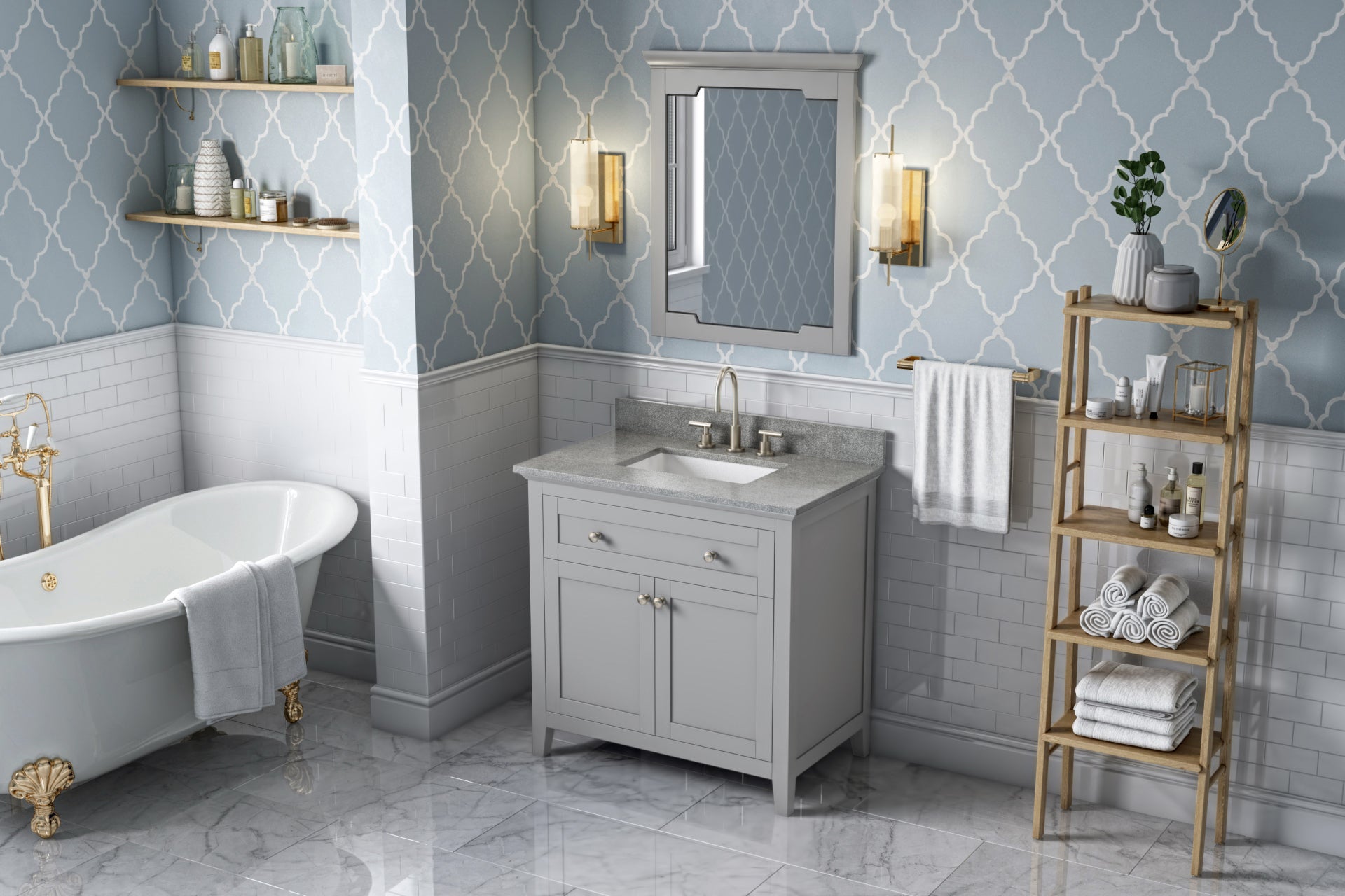 36" Grey Chatham Vanity, Steel Grey Cultured Marble Vanity Top, undermount rectangle bowl