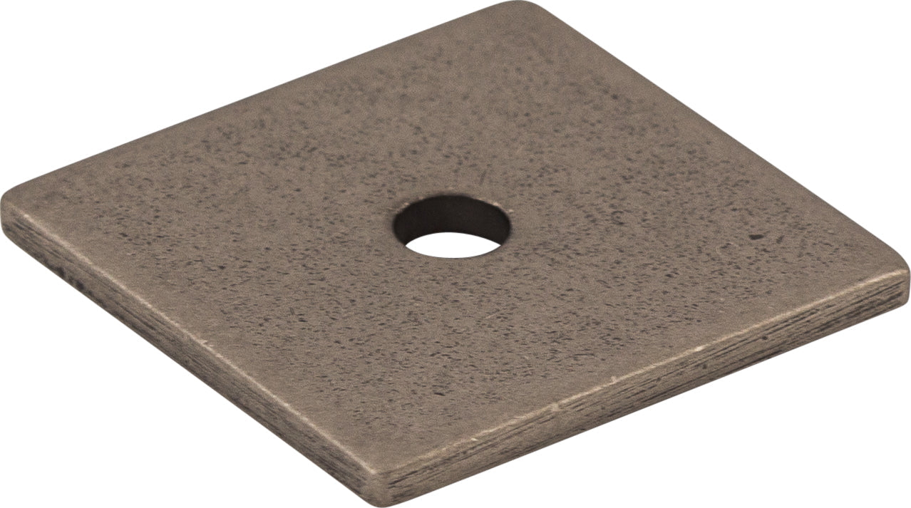 Square Backplate 1 Inch Pewter Antique | KitchBath