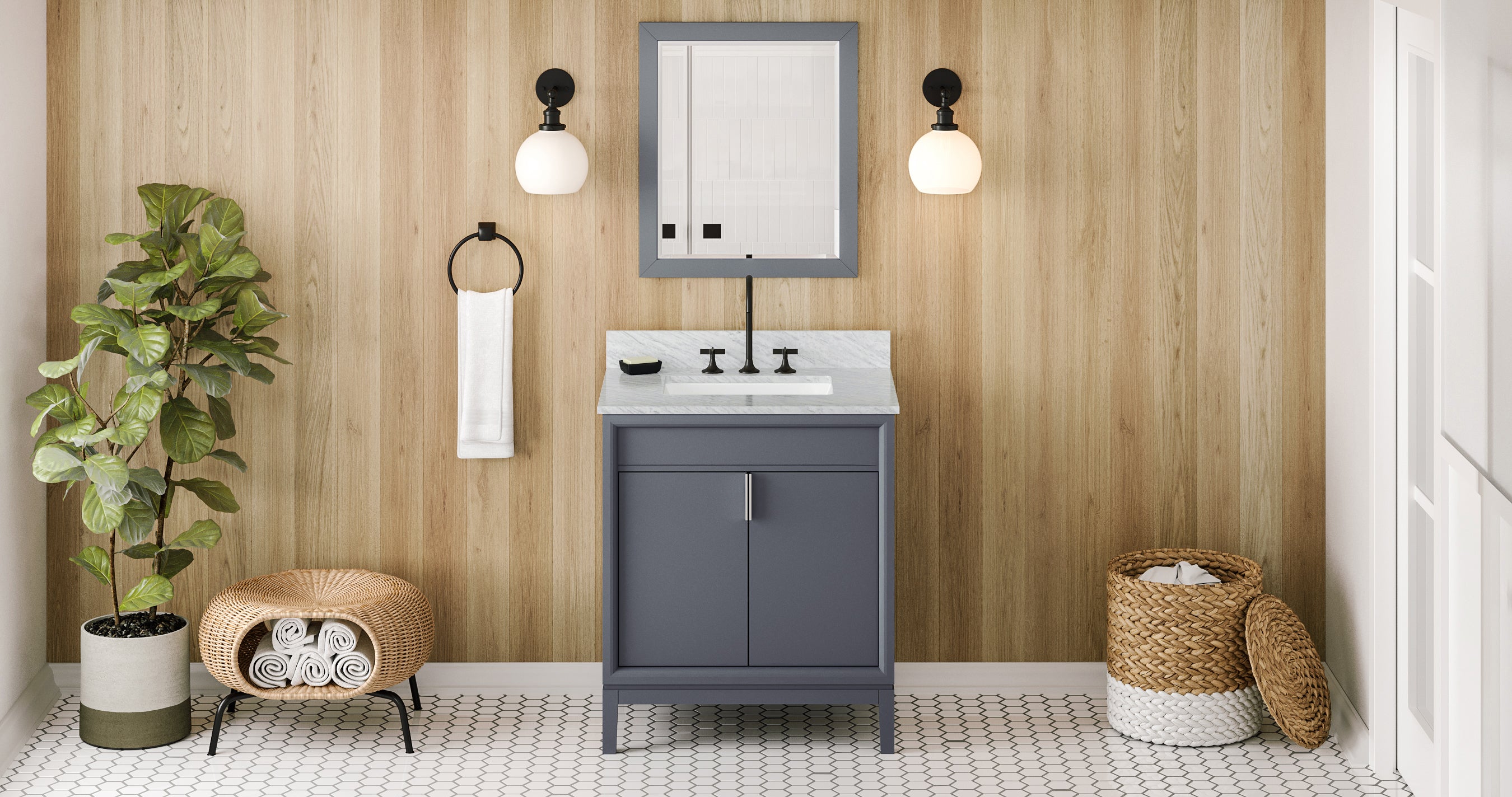30" Blue Steel Theodora Vanity | KitchBath