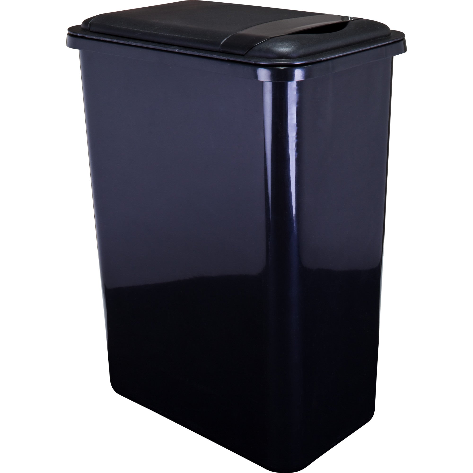 Box of 4 Black 35 Quart Plastic Waste Containers | KitchBath