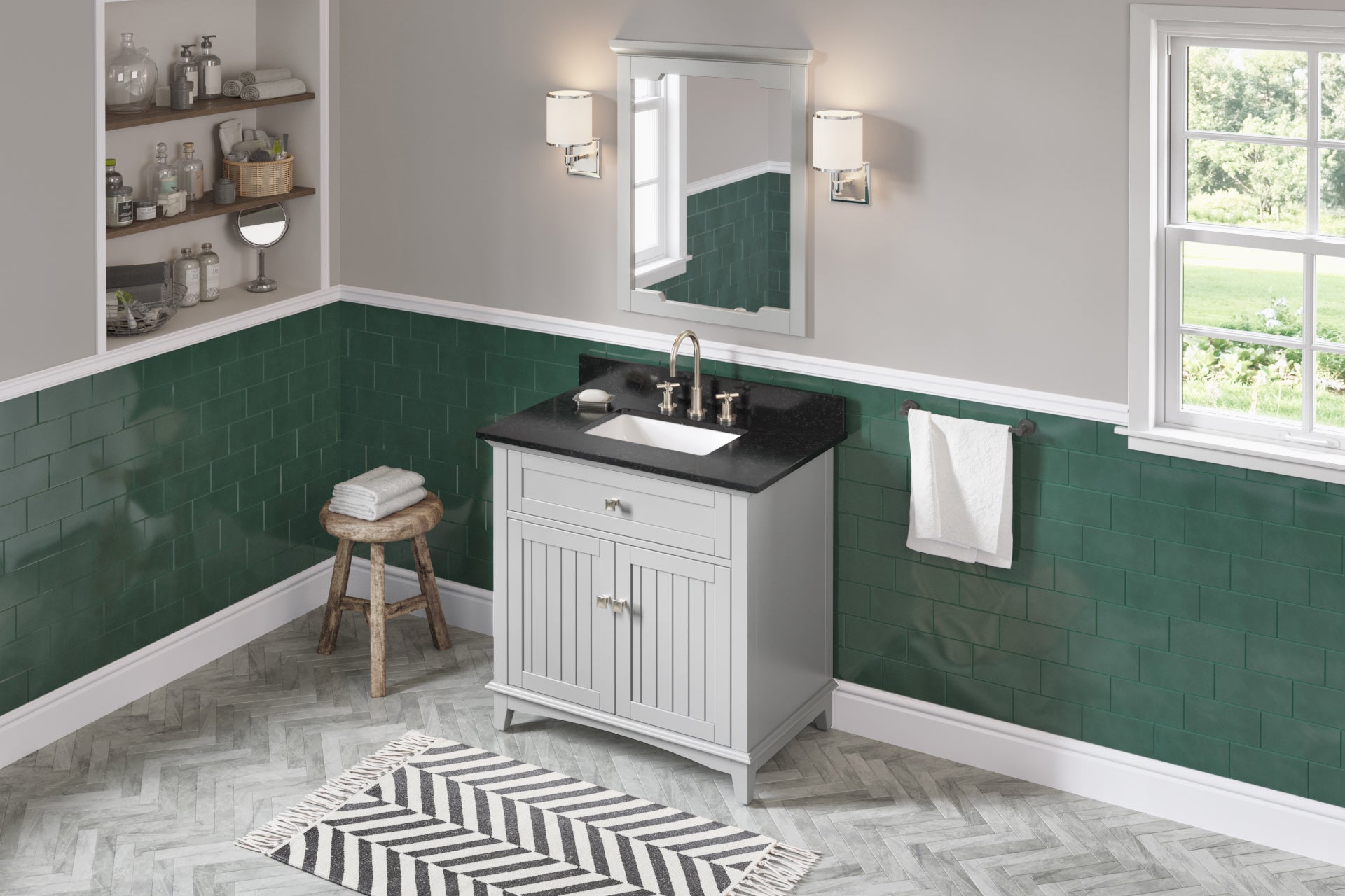 36" Grey Savino Vanity | KitchBath