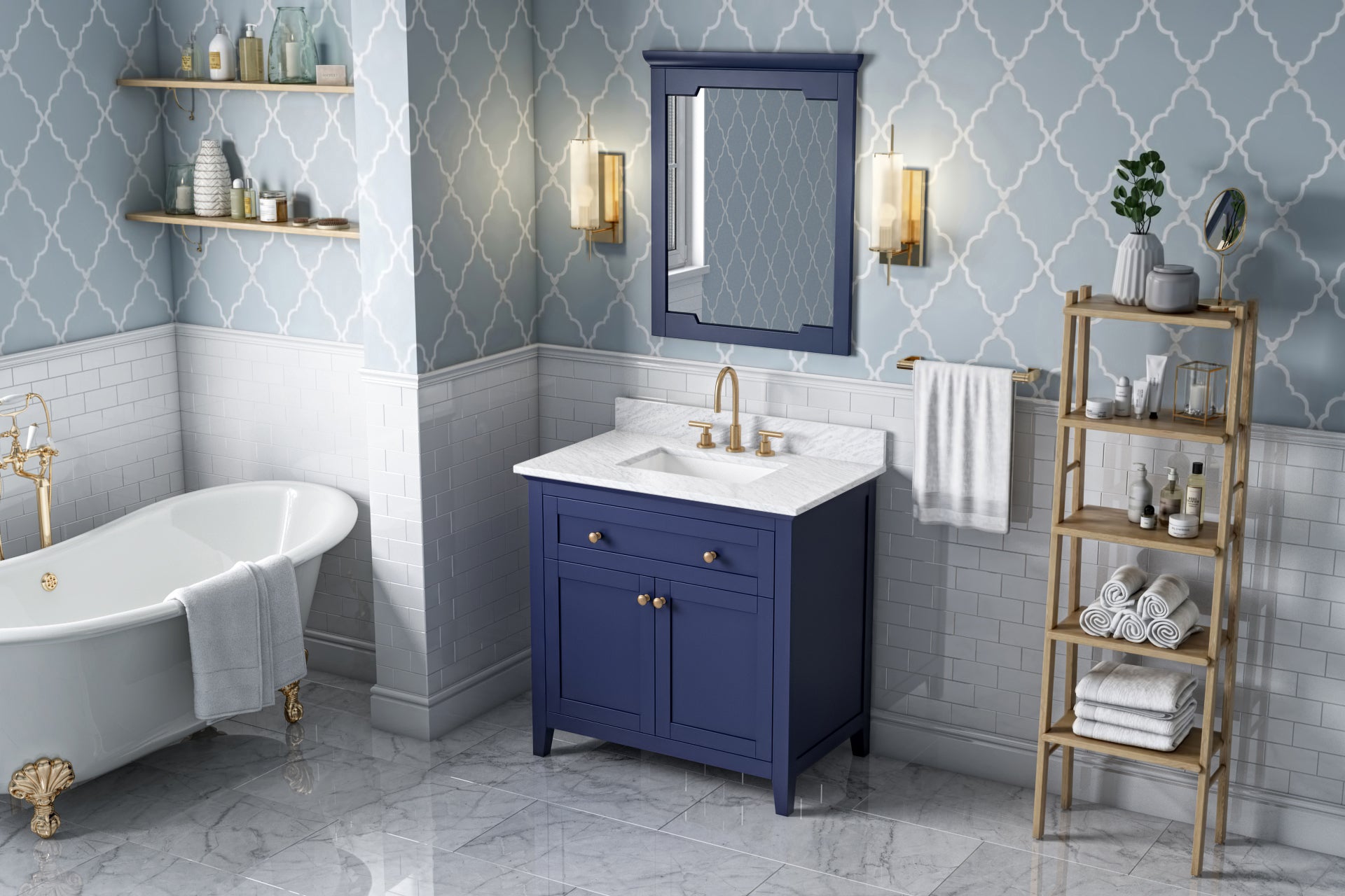 36" Hale Blue Chatham Vanity | KitchBath