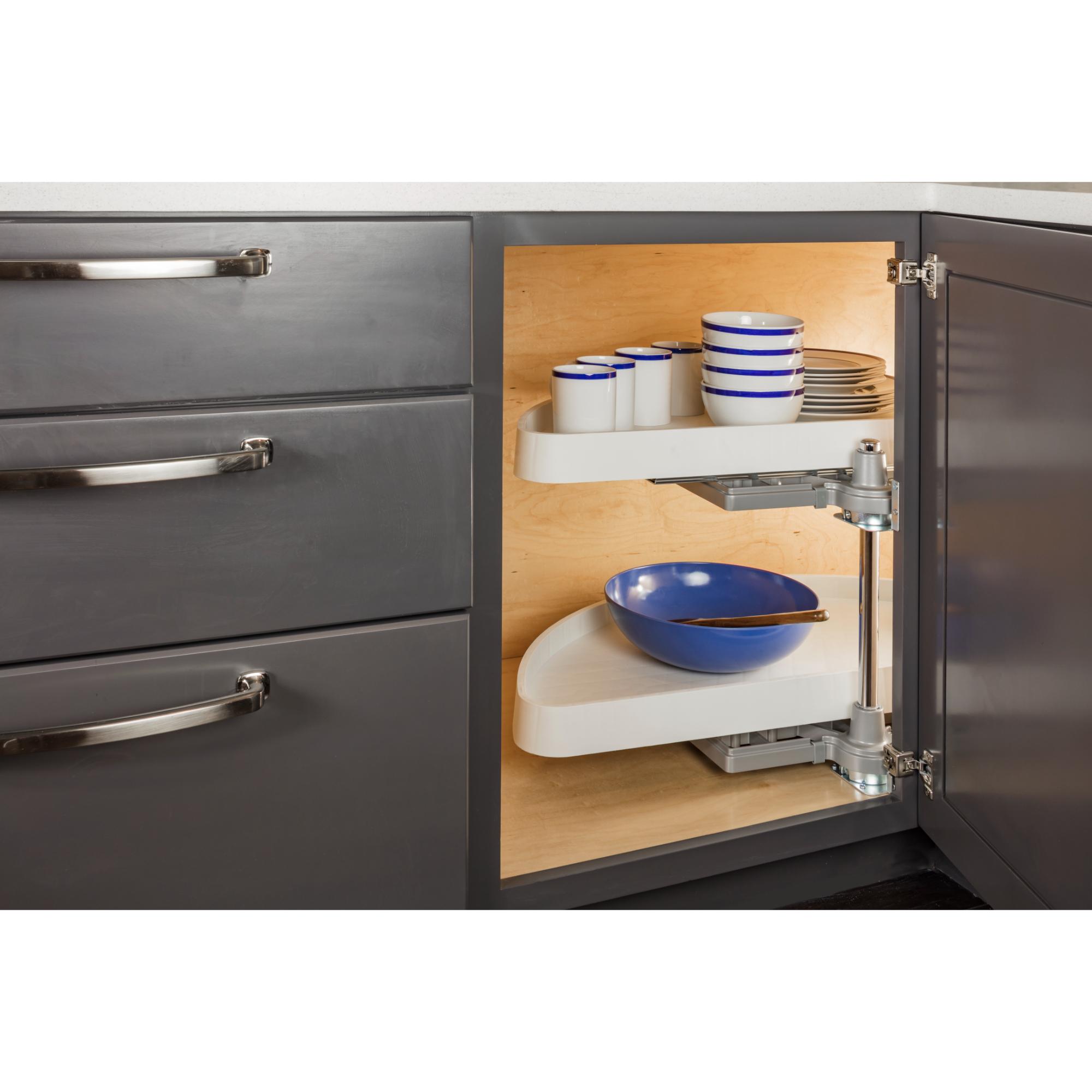 32" Plastic Half-Moon Lazy Susan | KitchBath