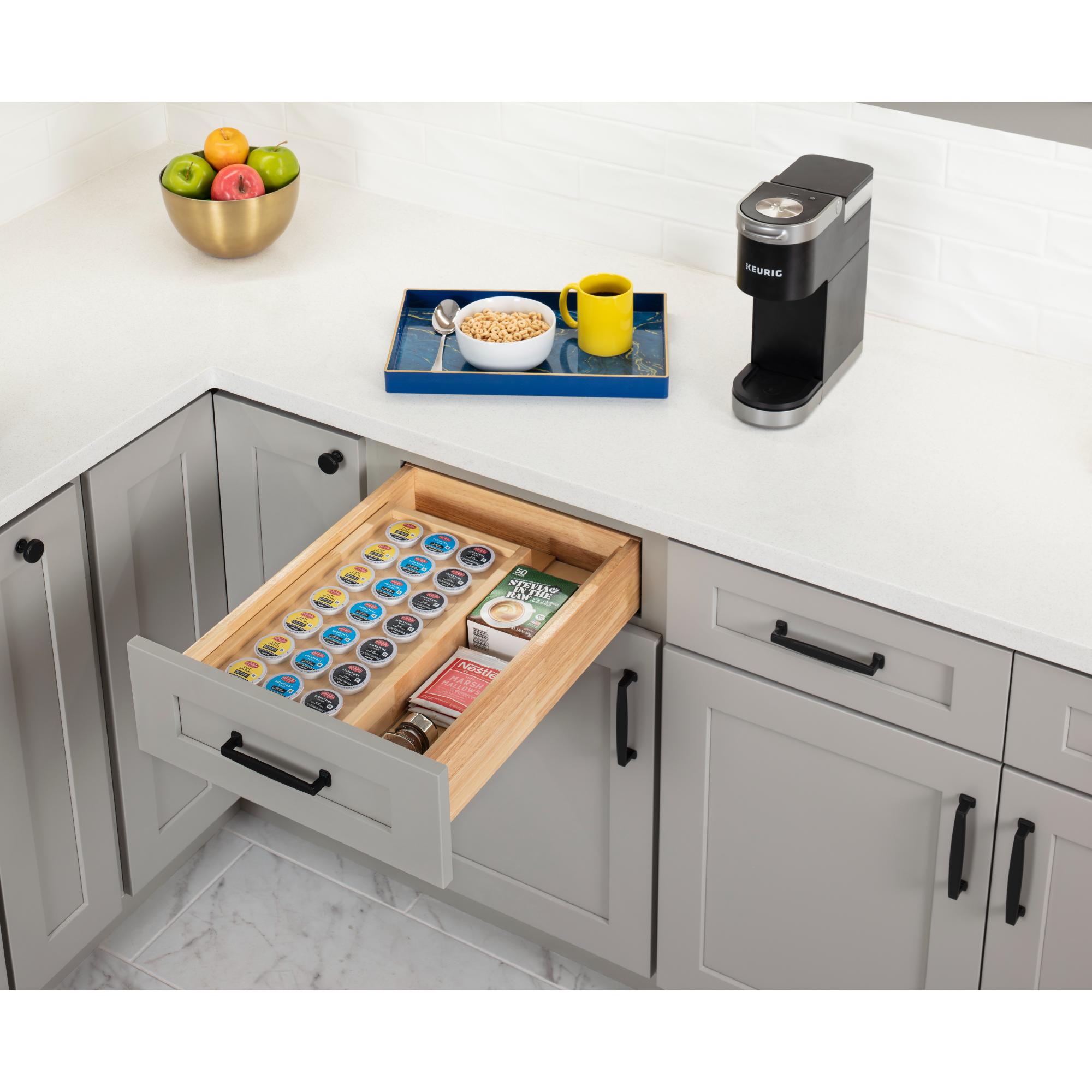 9"- 14" Adjustable Coffee Pod Drawer Insert | KitchBath