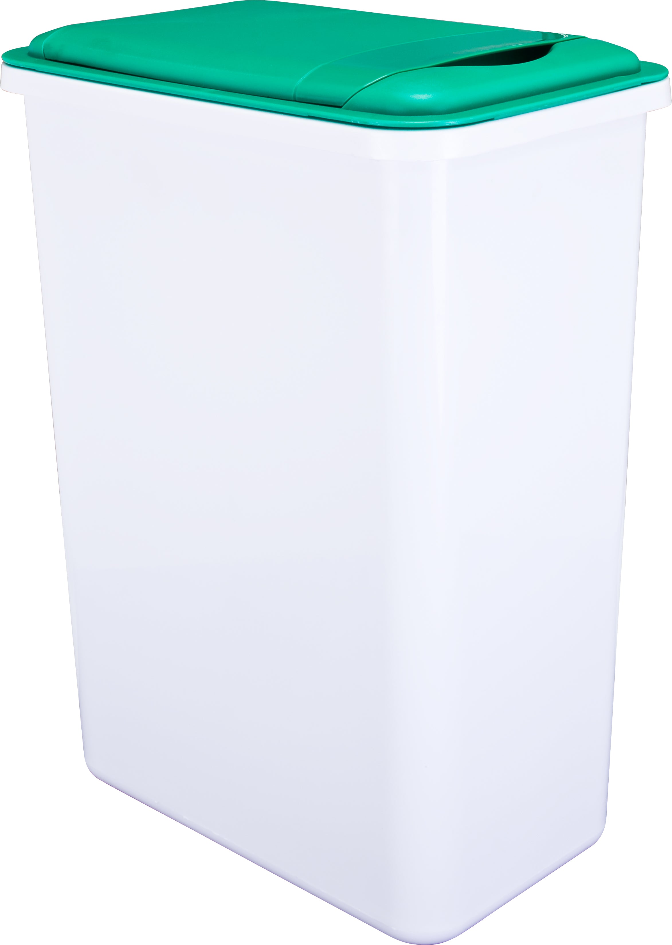 Box of 4 White 35 Quart Plastic Waste Containers | KitchBath