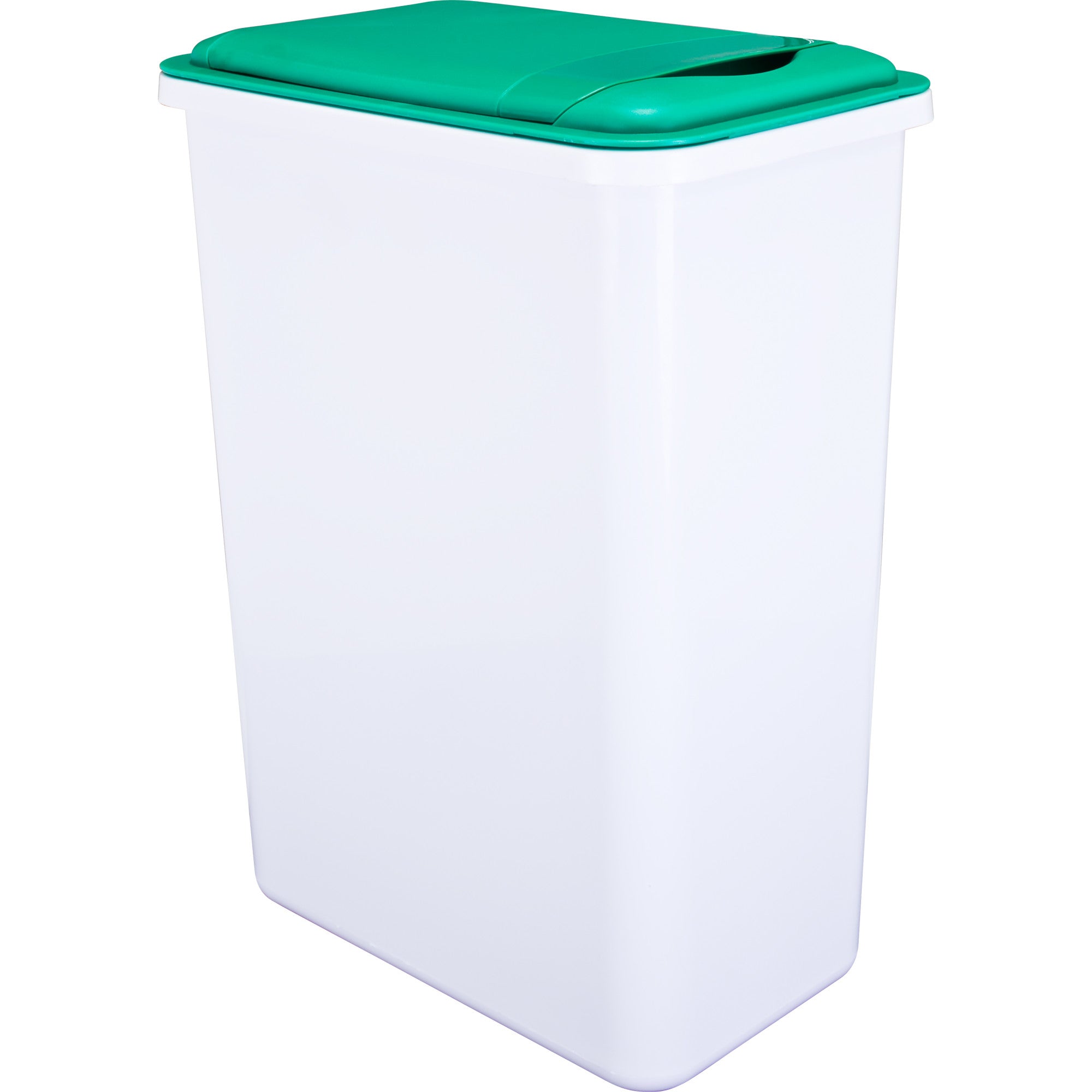 Box of 4 White 35 Quart Plastic Waste Containers | KitchBath